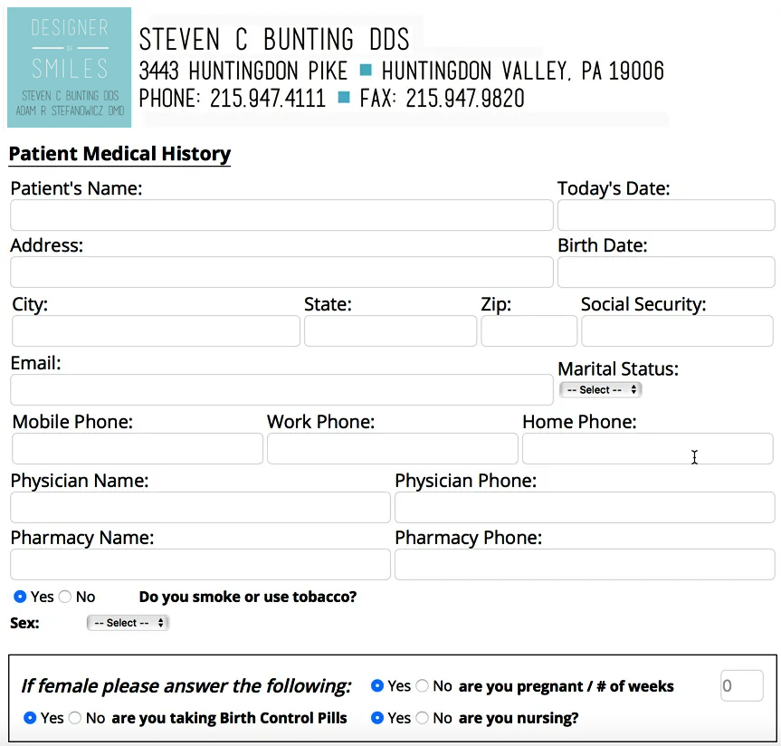online-patient-form