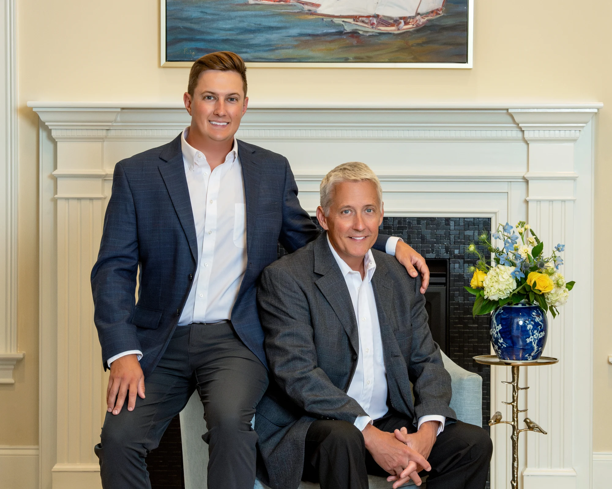 Dr. Eric Bunting and Dr. Steven Bunting in formal attire